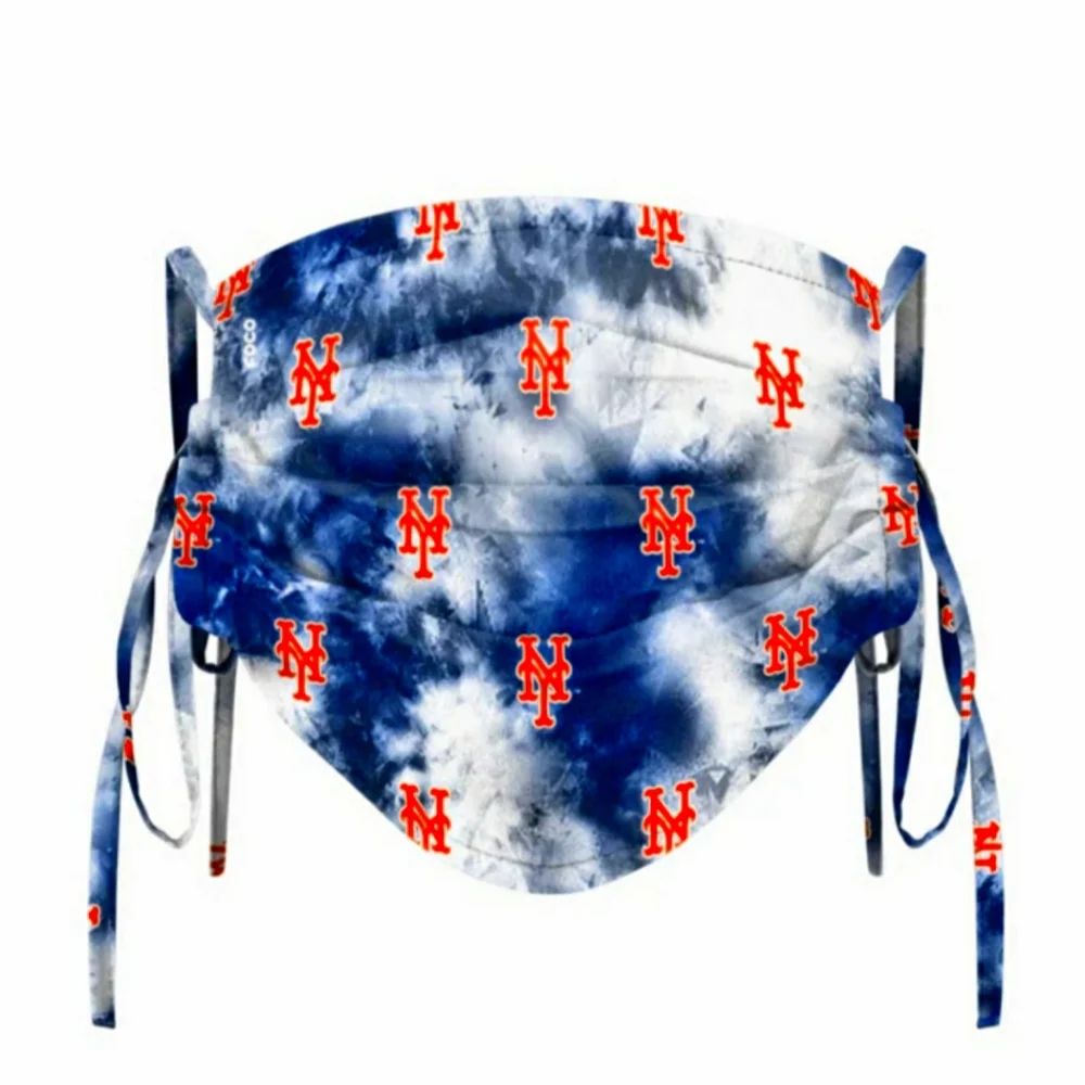 NWT Unisex New York Mets FOCO Pleated Face Mask - Picture 1 of 8